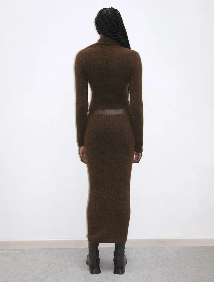 Paloma Wool SIRACUZARibbed Knit Long Tube Skirt Women Bottoms