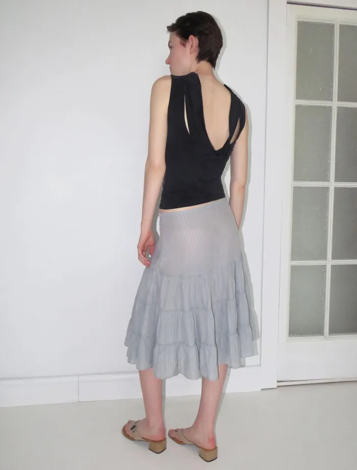 Paloma Wool TAROCupro Top With Open Back Neckline And Draped Piece Women Tops