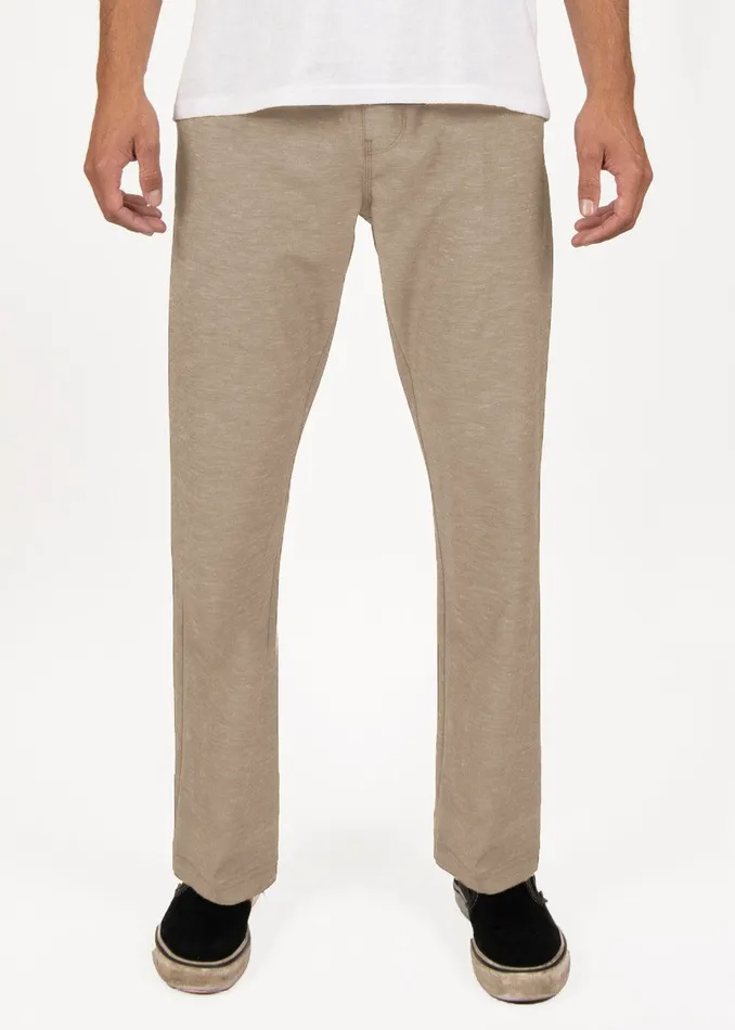 Pants and Denim Men Vissla Hemp No See Ums Eco Elastic Pant Khaki Pants and Denim Men Vissla Hemp No See Ums Eco Elastic Pant Khaki
