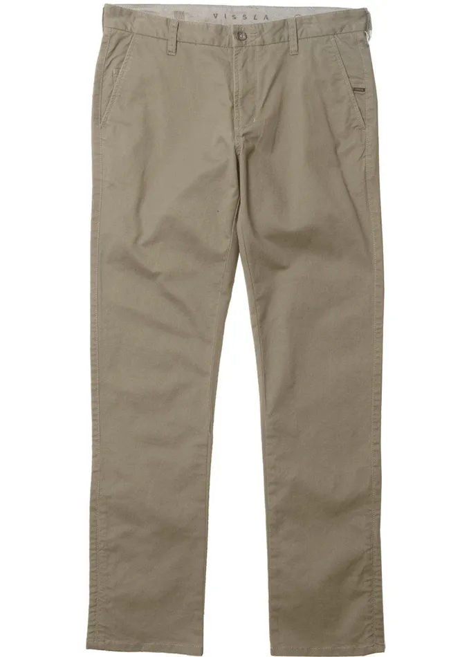 Pants and Denim Men Vissla Low Tide Chino Eco Pant Khaki