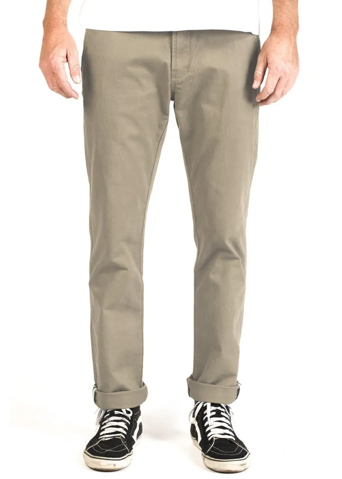 Pants and Denim Men Vissla Low Tide Chino Eco Pant Khaki Pants and Denim Men Vissla Low Tide Chino Eco Pant Khaki