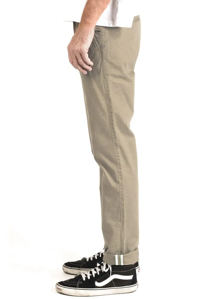 Pants and Denim Men Vissla Low Tide Chino Eco Pant Khaki Pants and Denim Men Vissla Low Tide Chino Eco Pant Khaki