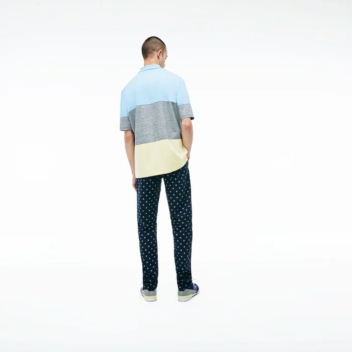 Pants and Shorts Lacoste Mens LIVE Skinny Fit Chinos Navy BlueWhite Gift for Friend