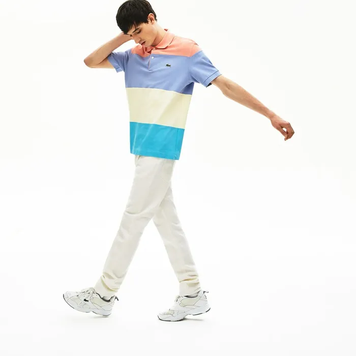 Pants and Shorts Lacoste Mens SlimFit Colored Jeans White Outlet Factory