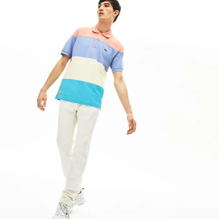 Pants and Shorts Lacoste Mens SlimFit Colored Jeans White Outlet Factory