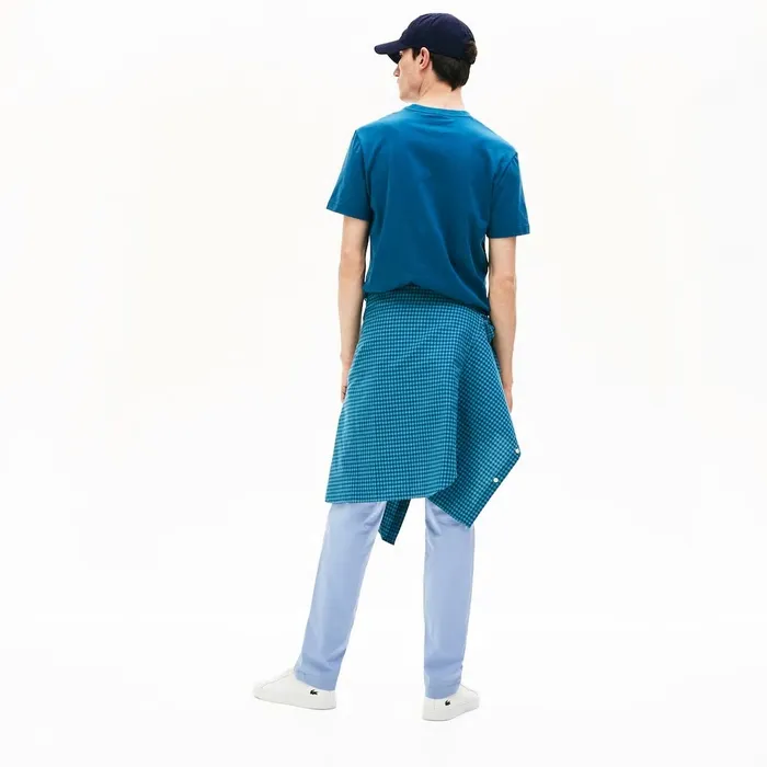 Pants and Shorts Lacoste Mens Slim Fit Stretch Cotton Pants Light Blue Online