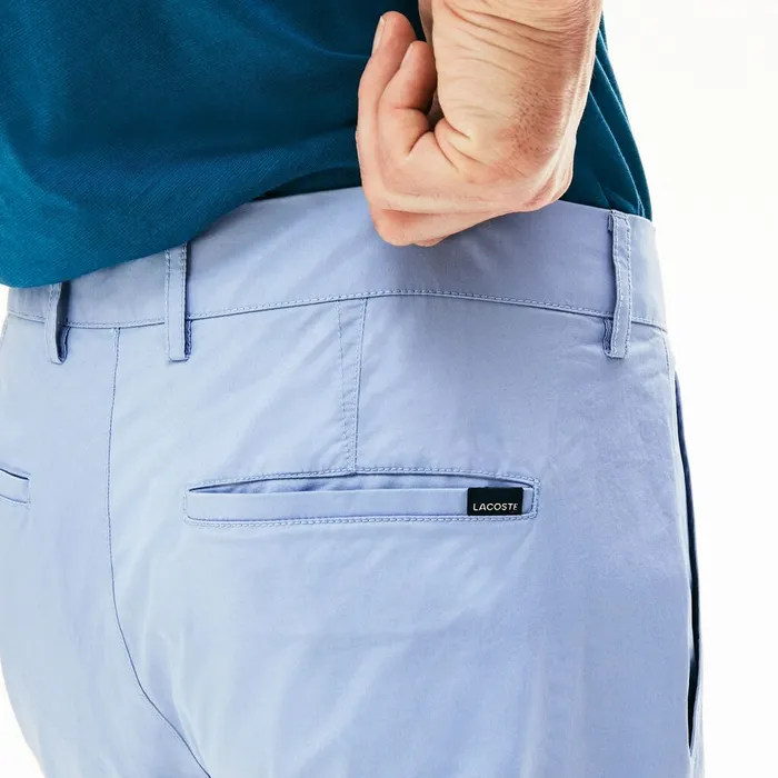 Pants and Shorts Lacoste Mens Slim Fit Stretch Cotton Pants Light Blue Online