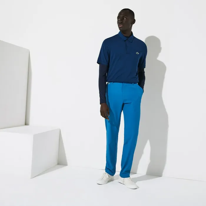Pants and Shorts Lacoste Mens SPORT Breathable Stretch Golf Pants Blue Shop Online
