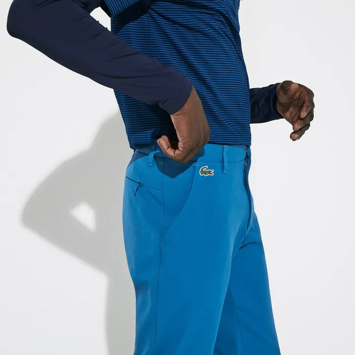 Pants and Shorts Lacoste Mens SPORT Breathable Stretch Golf Pants Blue Shop Online