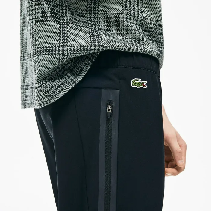 Pants and Shorts Lacoste Mens SPORT Breathable Stretch Sweatpants Black Shop