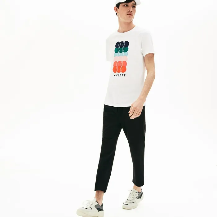 Pants and Shorts Lacoste Mens SPORT Breathable Stretch Sweatpants Black Shop