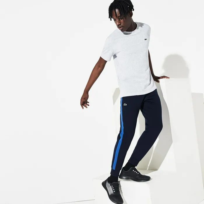 Pants and Shorts Lacoste Mens SPORT Colorblock Fleece Sweatpants Navy BlueBlueNavy Blue Shop Pants and Shorts Lacoste Mens SPORT Colorblock Fleece Sweatpants Navy BlueBlueNavy Blue Shop