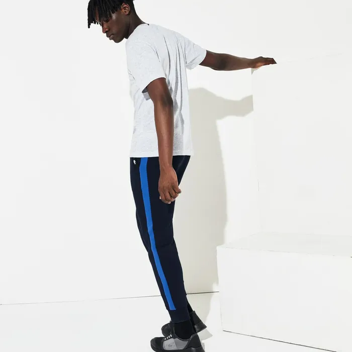 Pants and Shorts Lacoste Mens SPORT Colorblock Fleece Sweatpants Navy BlueBlueNavy Blue Shop