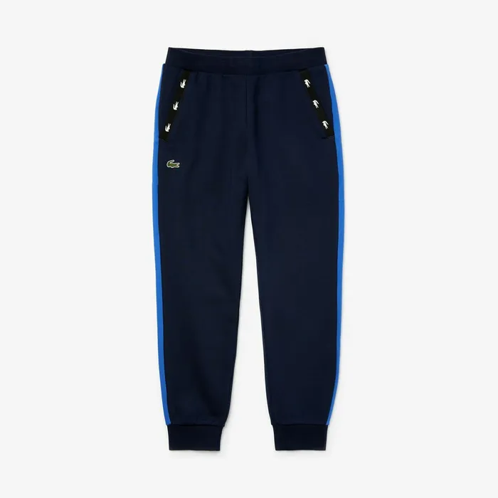 Pants and Shorts Lacoste Mens SPORT Colorblock Fleece Sweatpants Navy BlueBlueNavy Blue Shop