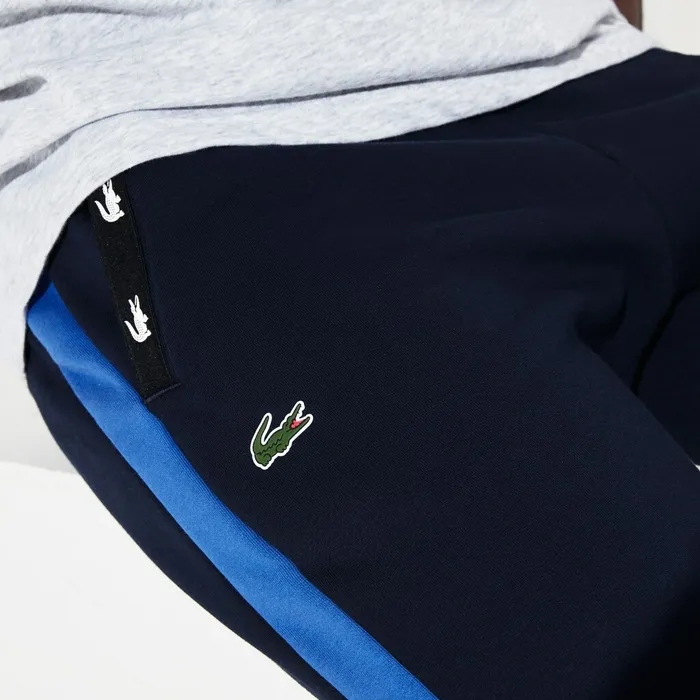 Pants and Shorts Lacoste Mens SPORT Colorblock Fleece Sweatpants Navy BlueBlueNavy Blue Shop