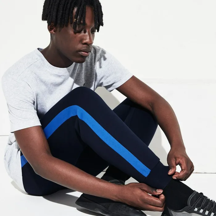 Pants and Shorts Lacoste Mens SPORT Colorblock Fleece Sweatpants Navy BlueBlueNavy Blue Shop