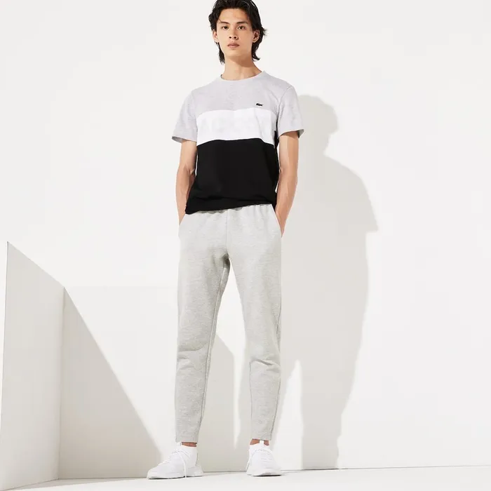 Pants and Shorts Lacoste Mens SPORT Fitted CottonBlend Sweatpants Grey ChineBlue Cheap On Sale Pants and Shorts Lacoste Mens SPORT Fitted CottonBlend Sweatpants Grey ChineBlue Cheap On Sale