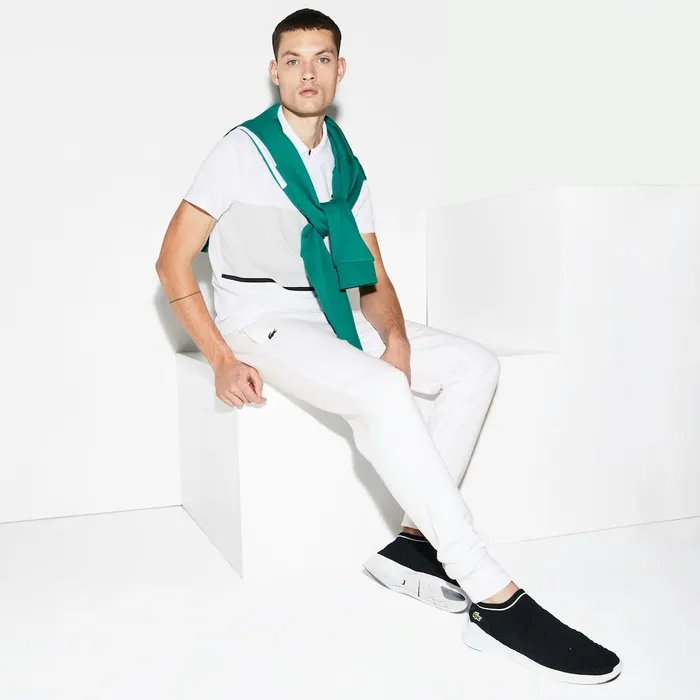 Pants and Shorts Lacoste Mens SPORT Fleece Jogging Pants White Near Me
