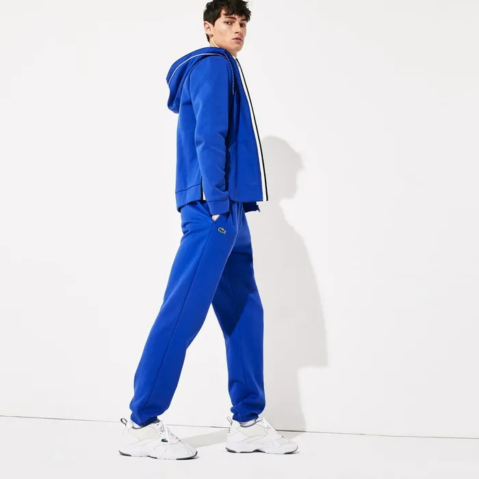 Pants and Shorts Lacoste Mens SPORT Fleece Track Pants Blue Cheap On Sale
