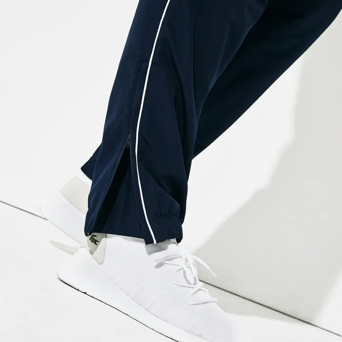 Pants and Shorts Lacoste Mens SPORT Hooded ColorBlock Tennis Track Suit Navy BlueWhiteGreenNavy Blue USA