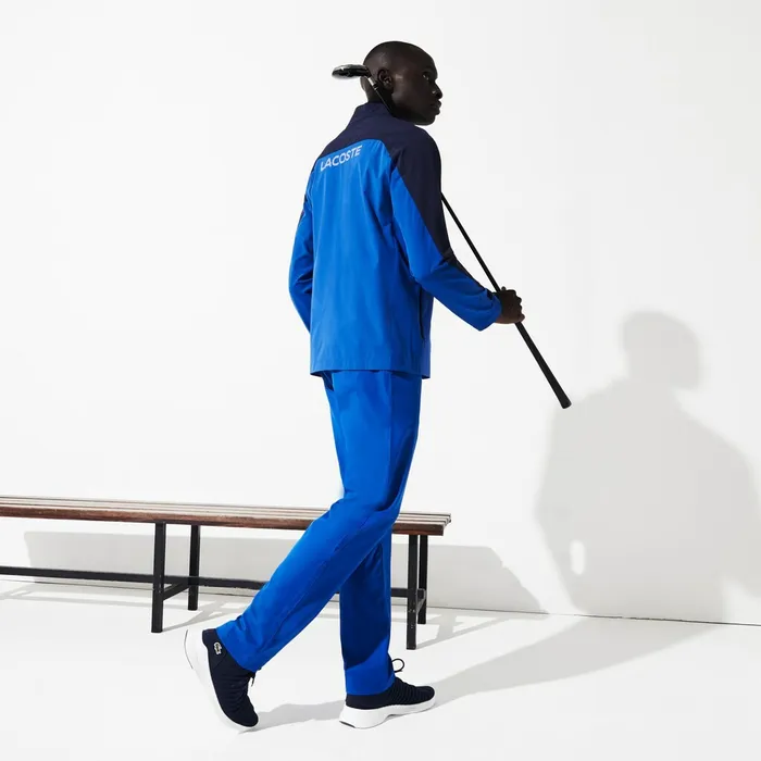 Pants and Shorts Lacoste Mens SPORT Technical Gabardine Golf Chino Pants Blue Gift Ideas