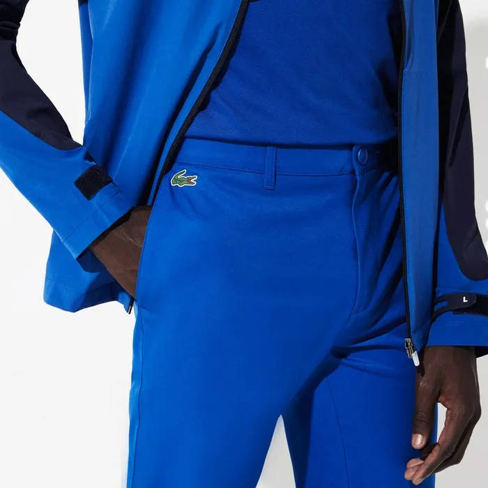 Pants and Shorts Lacoste Mens SPORT Technical Gabardine Golf Chino Pants Blue Gift Ideas