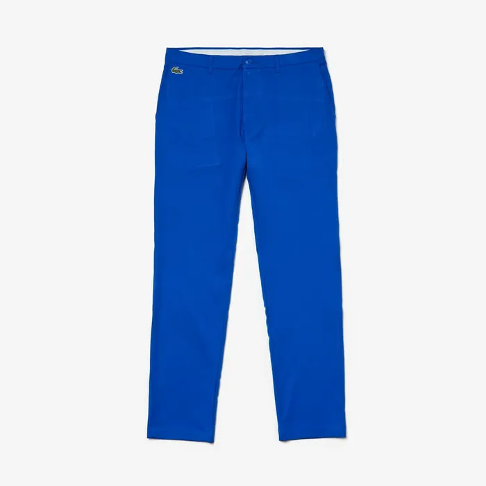 Pants and Shorts Lacoste Mens SPORT Technical Gabardine Golf Chino Pants Blue Gift Ideas