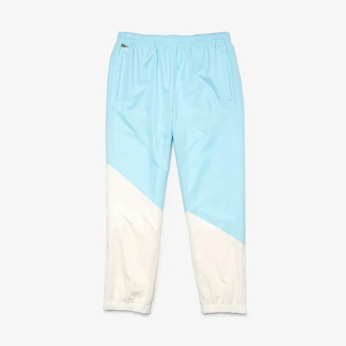 Pants and Shorts Lacoste Mens x GOLF le FLEUR Track Pants WhiteLight Blue Store