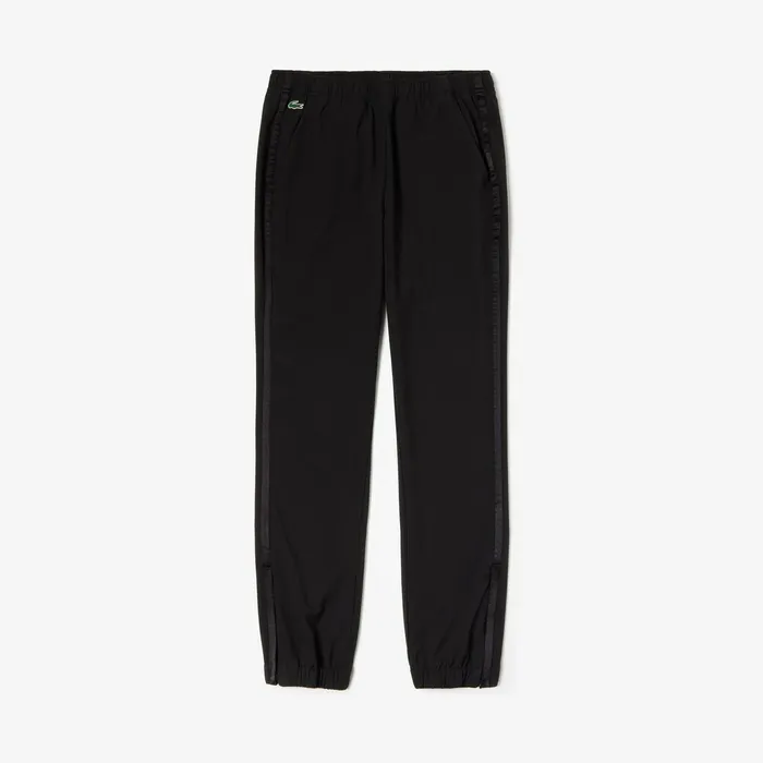 Pants and Shorts Lacoste Womens SPORT Technical WaterResistant Tennis Sweatpants Black Shop