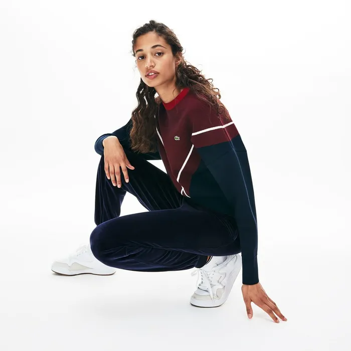 Pants and Shorts Lacoste Womens Tapered Velour Terry Sweatpants Navy Blue For Sale Online Pants and Shorts Lacoste Womens Tapered Velour Terry Sweatpants Navy Blue For Sale Online