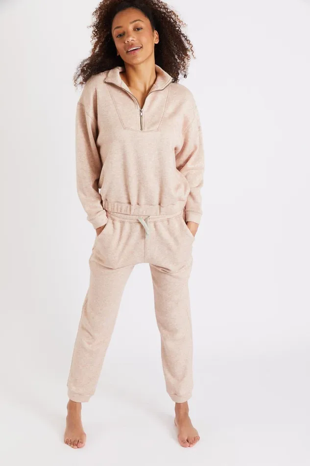 Pants Beige 8211 QUICK CREAMY Beige Women Banana Moon Pants and Shorts