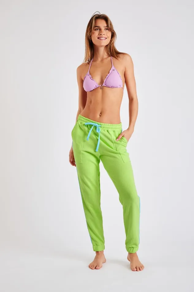 Pants Green 8211 COZY NEONPALM Green Women Banana Moon Pants and Shorts