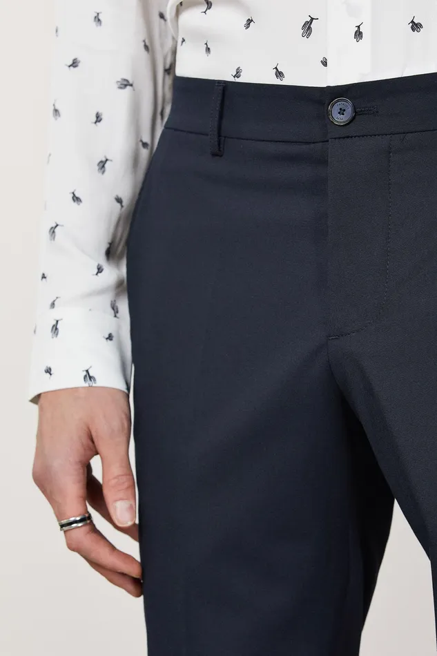 Pants Men Patrizia Pepe Polyviscose AnkleGrazer Pants Royal Navy