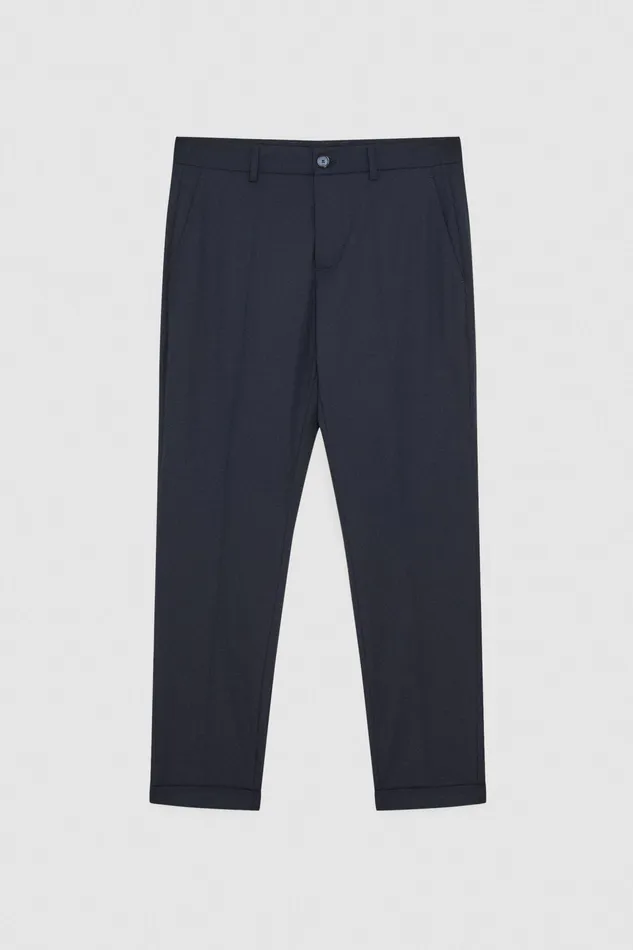 Pants Men Patrizia Pepe Polyviscose AnkleGrazer Pants Royal Navy