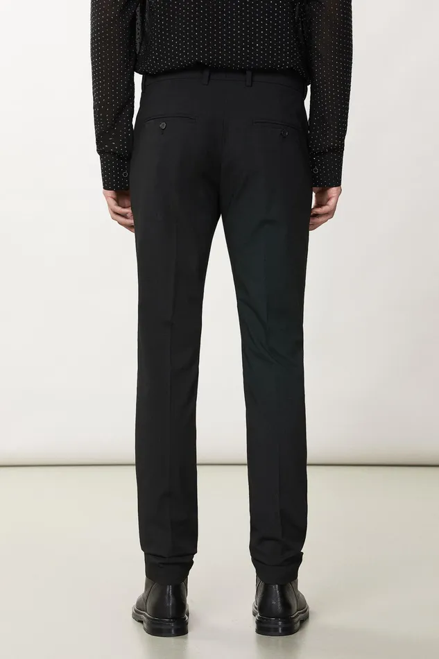 Pants Men Patrizia Pepe Slim Canvas Pants Nero Vinile