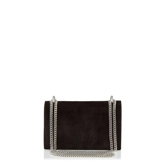 Paris Black Suede Mini Bag With Crystal Buckle Black Women JIMMY CHOO Small Leather Goods