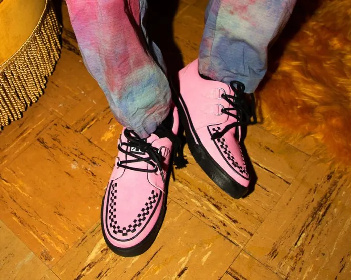 Pink Suede Sneaker Women TUK Shoes Sneakers
