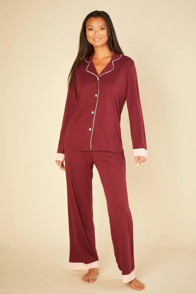 Pj Sets Women Cosabella Bella Banded Long Sleeve Top and Pant Pajama Vinofiore Pj Sets Women Cosabella Bella Banded Long Sleeve Top and Pant Pajama Vinofiore