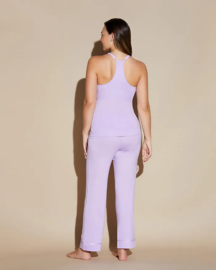 Pj Sets Women Cosabella Bella Curvy 3 Piece Set With Robe Icy Violeticy Violet