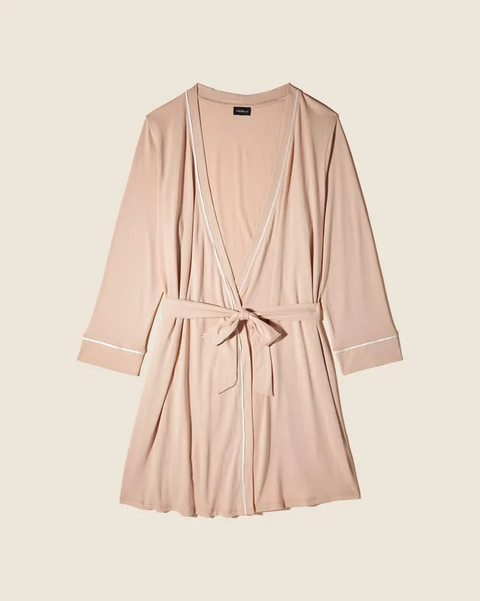 Pj Sets Women Cosabella Bella Nursing 3 Piece Set With Robe Camelmoon Ivory