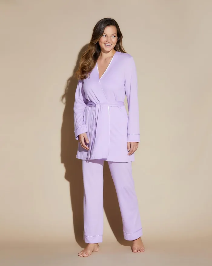 Pj Sets Women Cosabella Bella Nursing 3 Piece Set With Robe Saharasahara