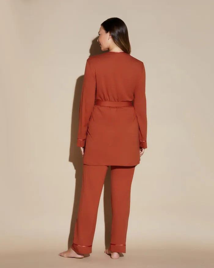 Pj Sets Women Cosabella Bella Nursing 3 Piece Set With Robe Saharasahara