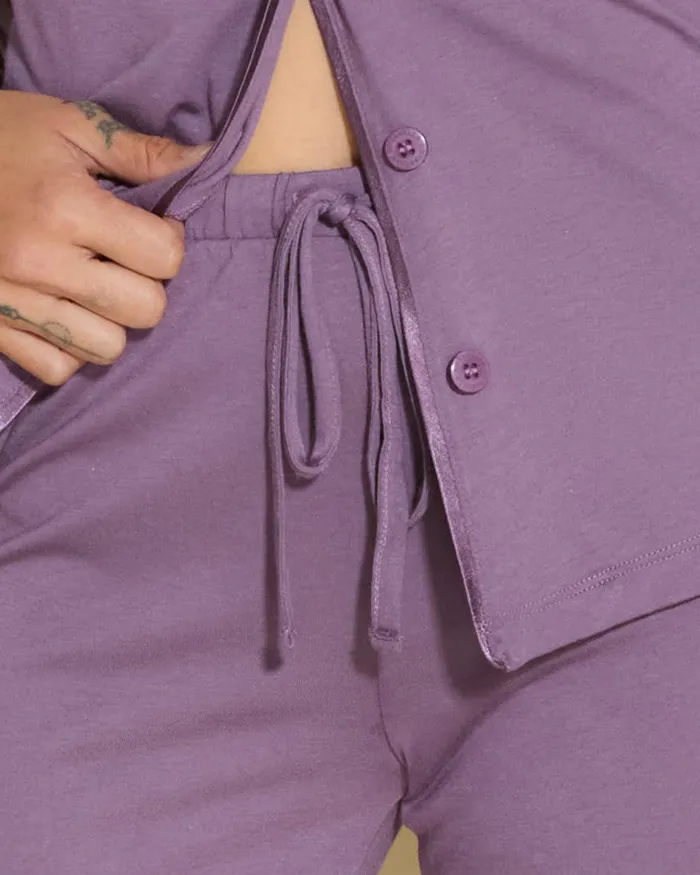 Pj Sets Women Cosabella Bella Petite Long Sleeve Top and Pant Pajamas Himalyan Skyhimalyan Sky