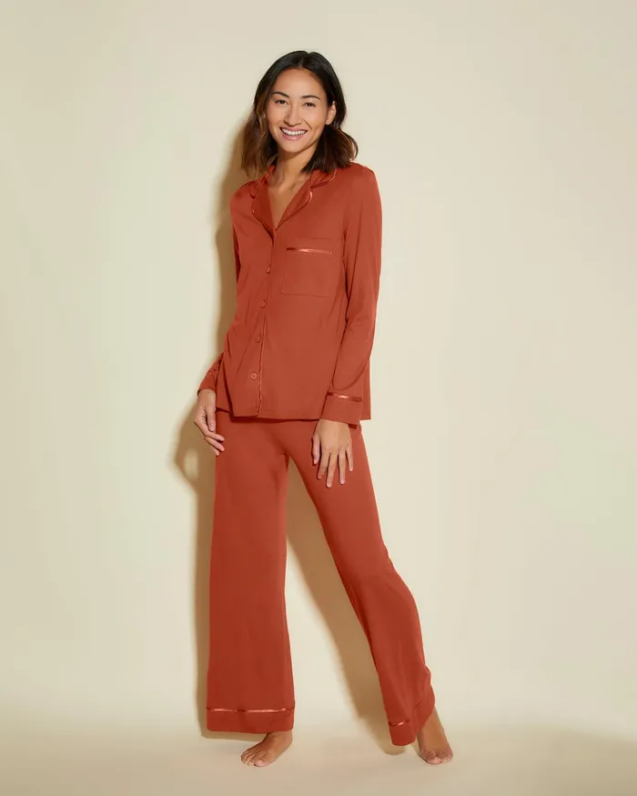 Pj Sets Women Cosabella Bella Petite Long Sleeve Top and Pant Pajamas Saharasahara Pj Sets Women Cosabella Bella Petite Long Sleeve Top and Pant Pajamas Saharasahara