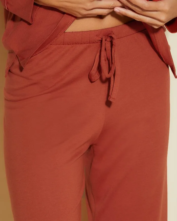 Pj Sets Women Cosabella Bella Petite Long Sleeve Top and Pant Pajamas Saharasahara