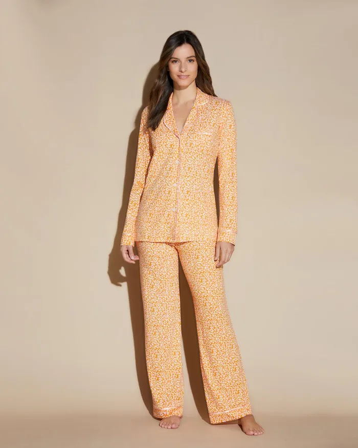 Pj Sets Women Cosabella Bella Printed Long Sleeve Top and Pant Pajamas Flora Solefiore Pj Sets Women Cosabella Bella Printed Long Sleeve Top and Pant Pajamas Flora Solefiore