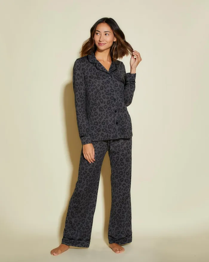 Pj Sets Women Cosabella Bella Printed Petite Long Sleeve Top And Pant Pajama Set Black Pantherblack Pj Sets Women Cosabella Bella Printed Petite Long Sleeve Top And Pant Pajama Set Black Pantherblack