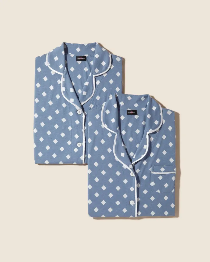 Pj Sets Women Cosabella Bella Printed Printed 4 Piece Ultimate Pj Pack Diamond Blue Diamondwhite Pj Sets Women Cosabella Bella Printed Printed 4 Piece Ultimate Pj Pack Diamond Blue Diamondwhite