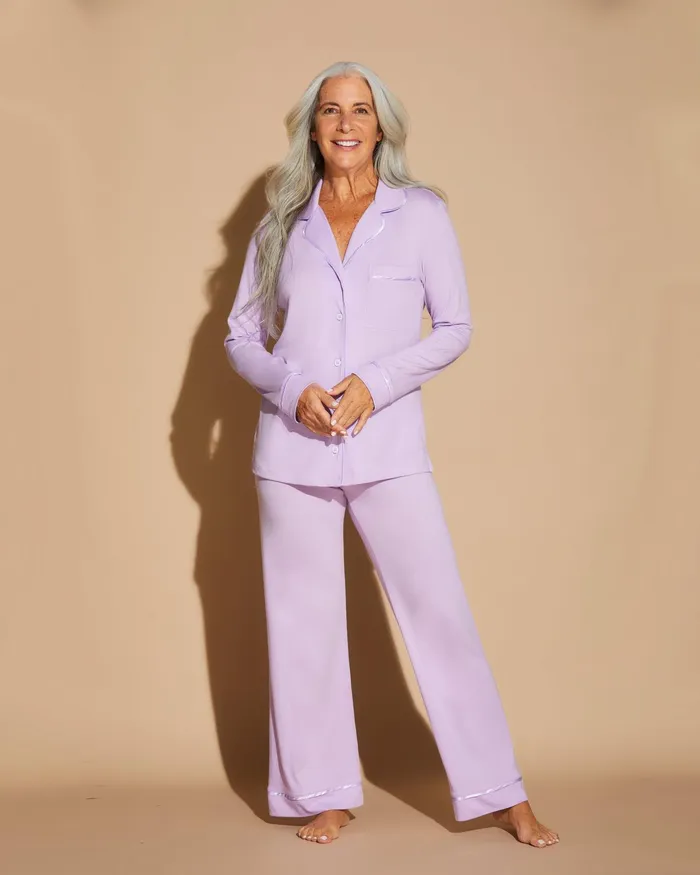 Pj Sets Women Cosabella Bella Relaxed Long Sleeve Top and Pant Icy Violeticy Violet Pj Sets Women Cosabella Bella Relaxed Long Sleeve Top and Pant Icy Violeticy Violet