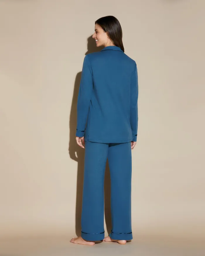 Pj Sets Women Cosabella Bella Relaxed Long Sleeve Top and Pant Malawimalawi